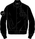 Pro Standard Los Angeles Dodgers Neutral Twill Jacket-Black product image 1, provided for visual reference and product