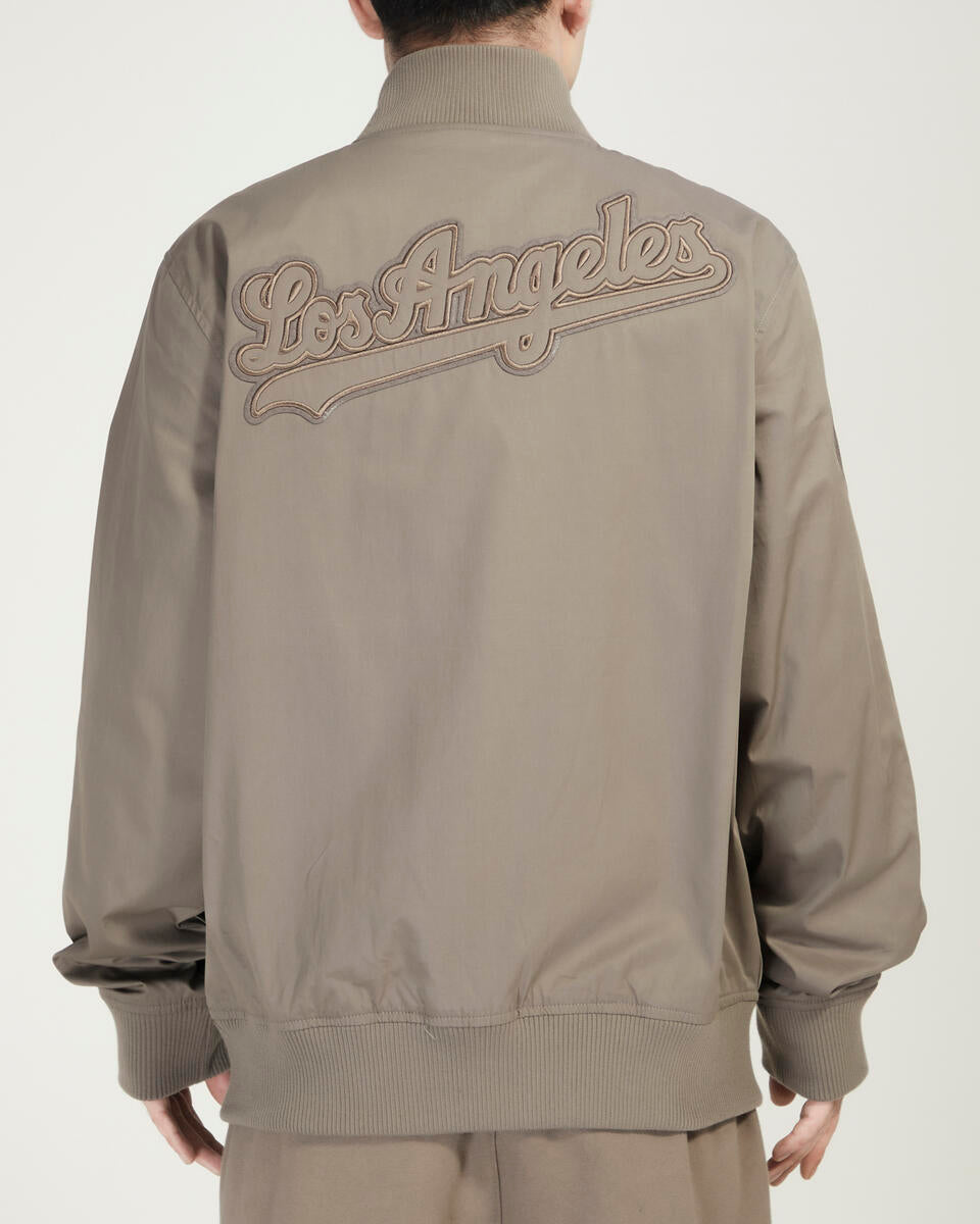 Pro Standard Los Angeles Dodgers Neutral Twill Jacket product image 4, provided for visual reference and product detail