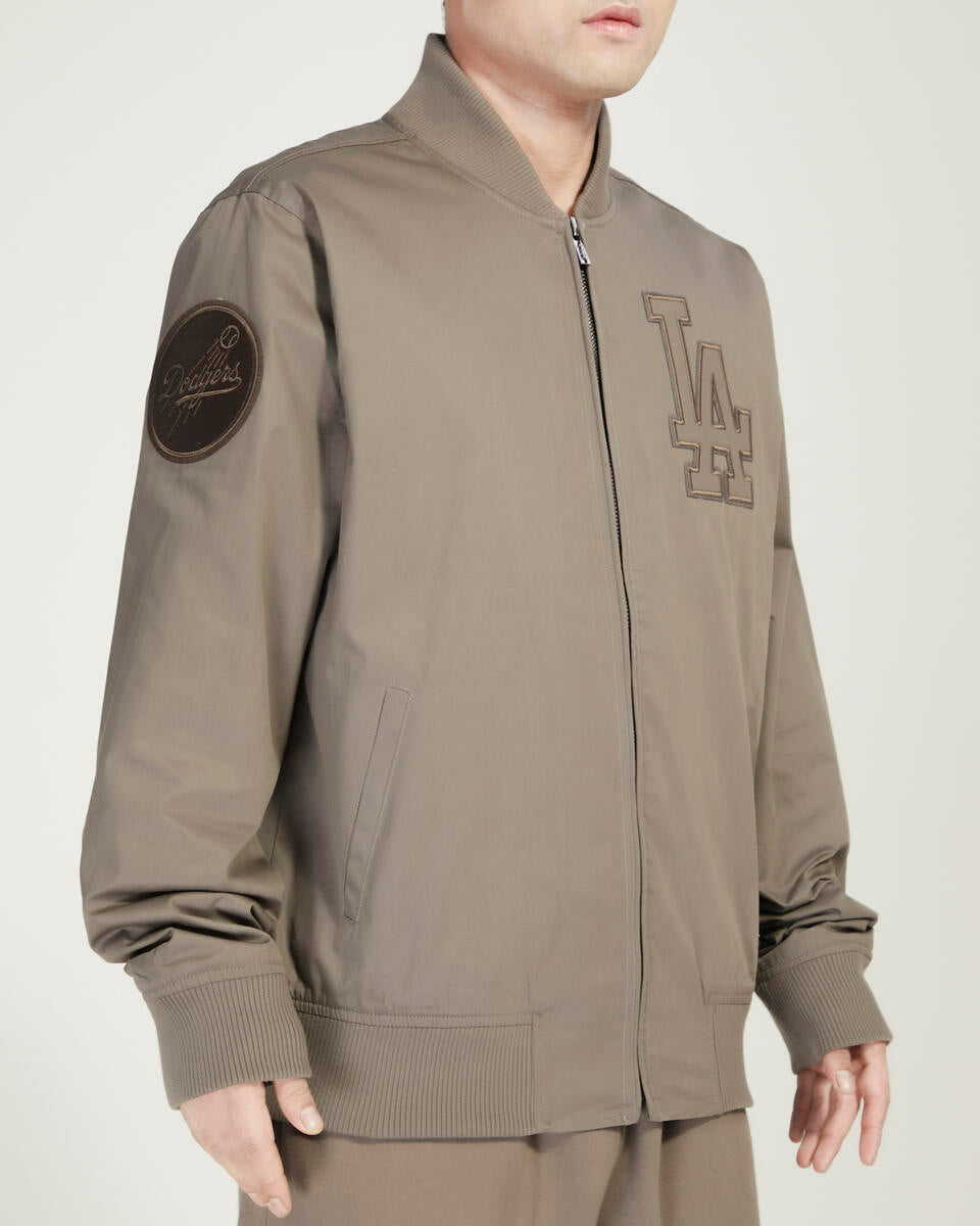 Pro Standard Los Angeles Dodgers Neutral Twill Jacket product image 3, provided for visual reference and product detail