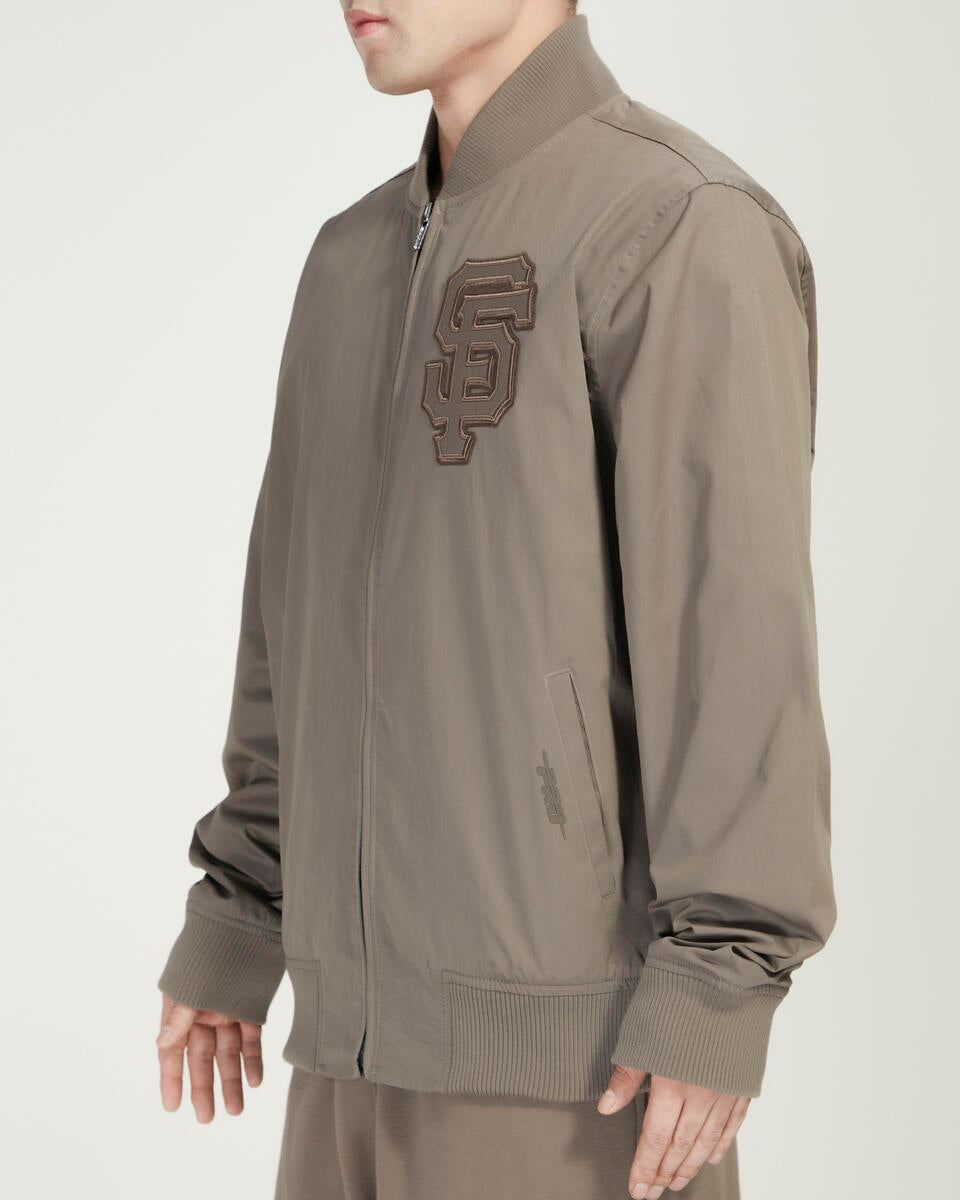 Pro Standard San Francisco Giants Neutral Twill Jacket product image 2, provided for visual reference and product detail