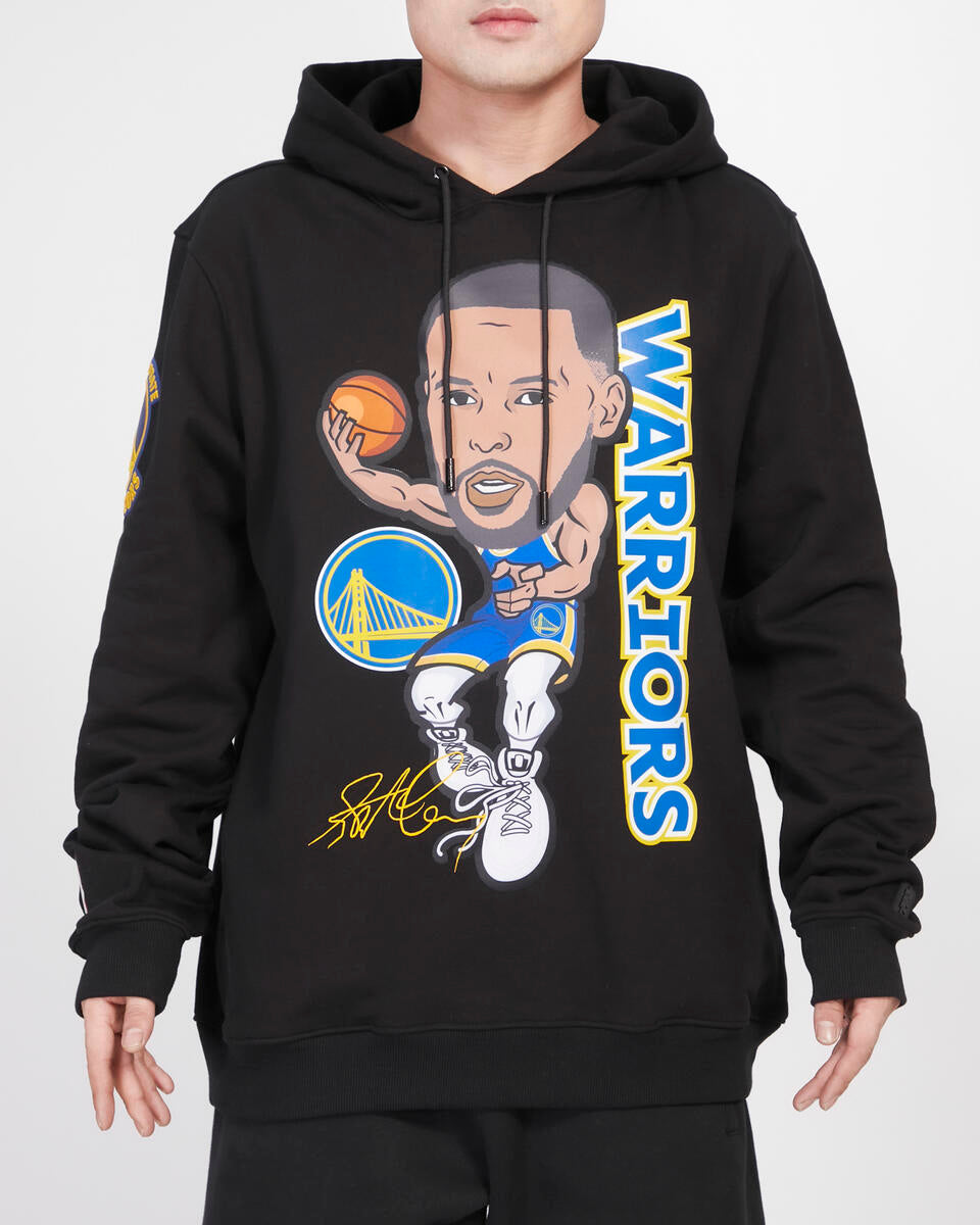Pro Standard Golden State Warriors Steph Curry #30 Sky Hook Flc Po Hoodie-Black product image 1, provided for visual
