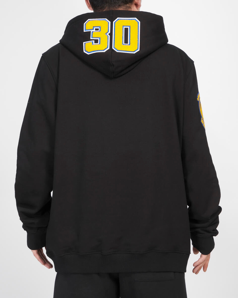 Pro Standard Golden State Warriors Steph Curry #30 Sky Hook Flc Po Hoodie-Black product image 4, provided for visual