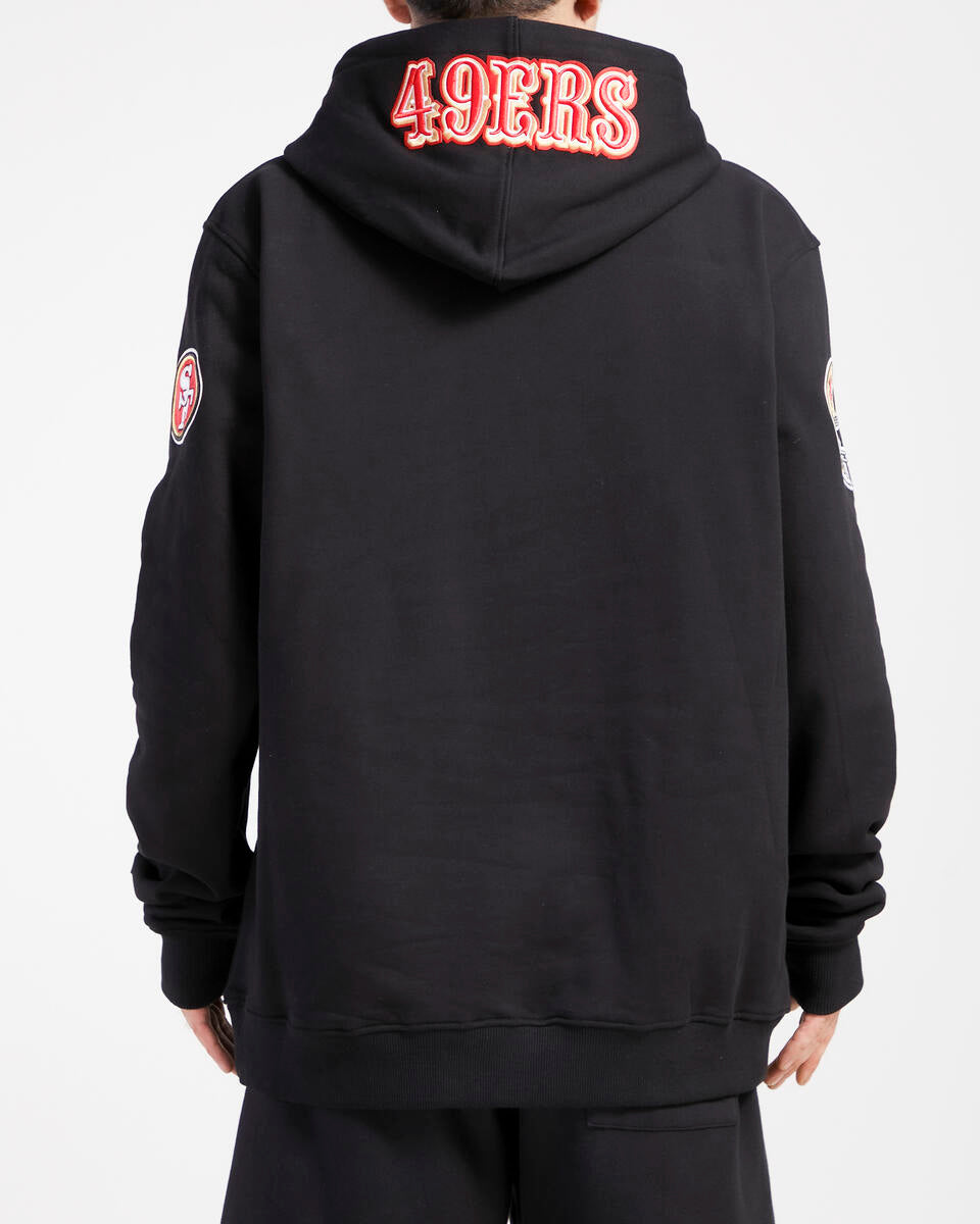 Pro Standards San Francisco 49Ers Old English Flc Po Hoodie-Black product image 3, provided for visual reference and product