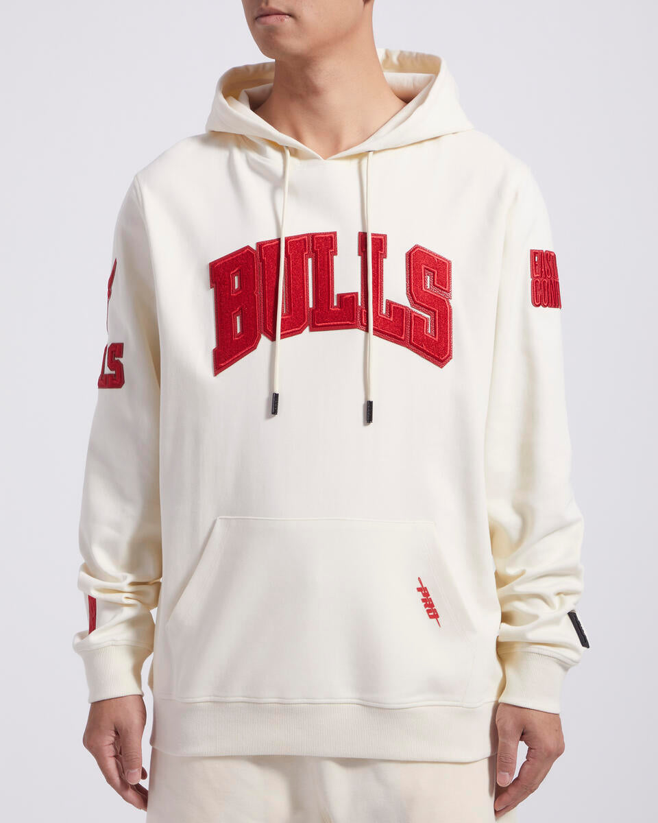 Pro Standard Chicago Bulls Triple Tonal DK PO Hoodie-Eggshell product image 1, provided for visual reference and product