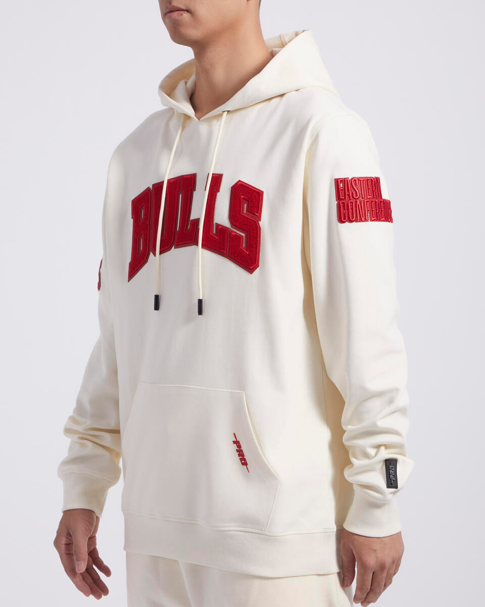 Pro Standard Chicago Bulls Triple Tonal DK PO Hoodie-Eggshell product image 4, provided for visual reference and product
