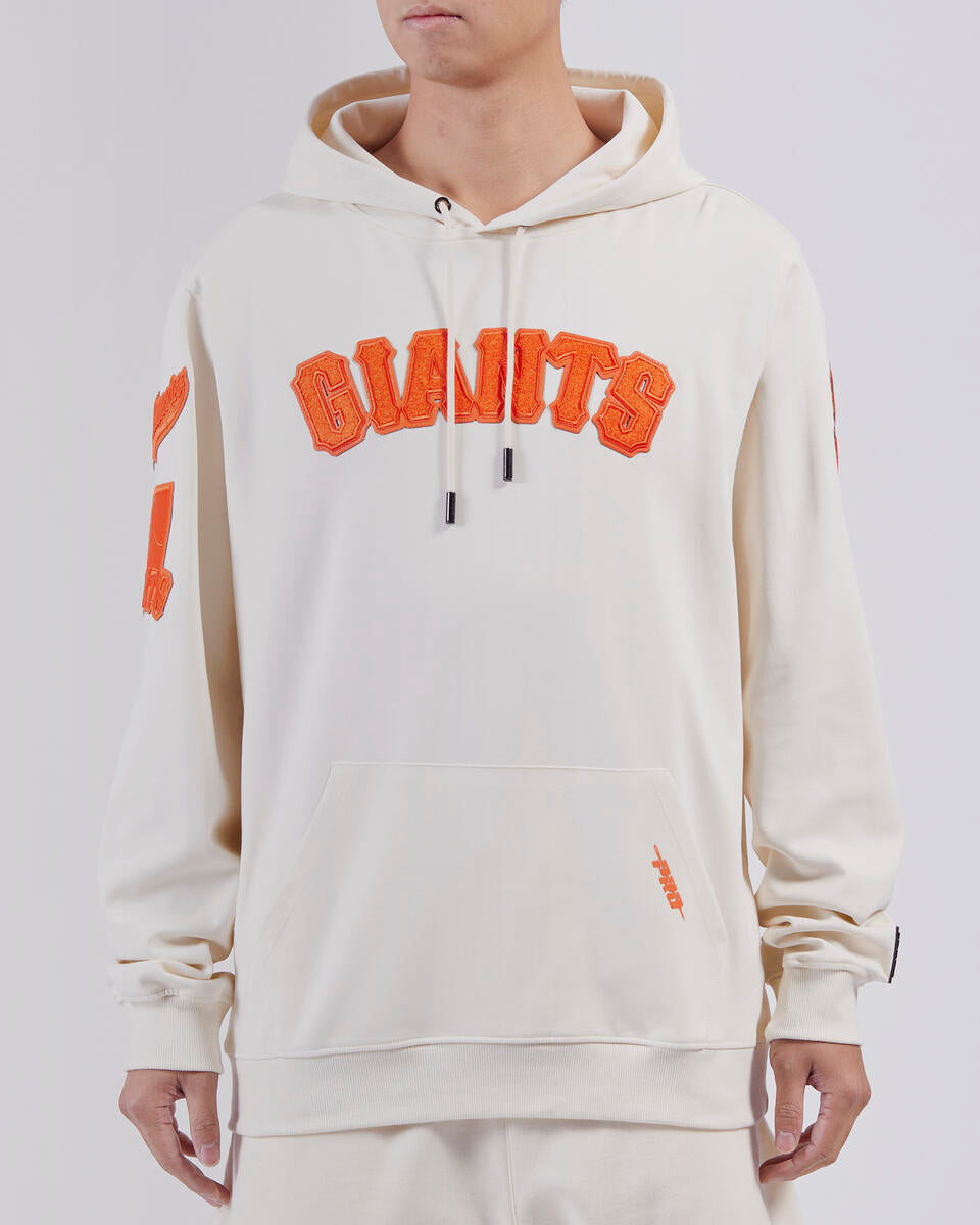 Pro Standard Men San Francisco Giants Triple Tonal DK Po Hoodie-Eggshell product image 1, provided for visual reference and