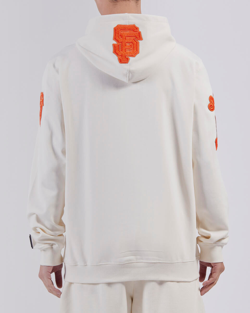 Pro Standard Men San Francisco Giants Triple Tonal DK Po Hoodie-Eggshell product image 2, provided for visual reference and