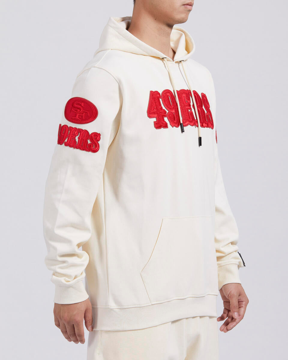 Pro Standard San Francisco 49ers Triple Tonal DK PO Hoodie-Eggshell product image 3, provided for visual reference and