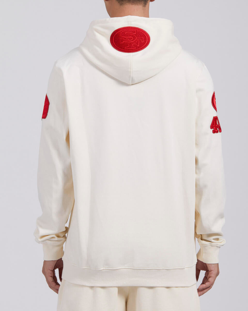Pro Standard San Francisco 49ers Triple Tonal DK PO Hoodie-Eggshell product image 2, provided for visual reference and