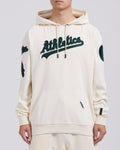 Pro Standard Oakland Athletics Triple Tonal DK PU Hoodie-EggShell product image 1, provided for visual reference and product