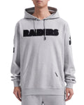 Pro Standard Las Vegas Raiders Triple Tonal Dk Po Hoodie - Heather Grey product image 1, provided for visual reference and