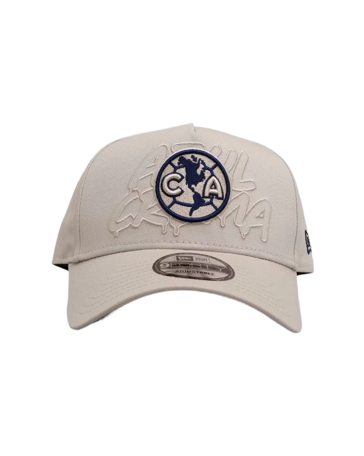 New Era Club America Front Tag A-Frame 9FORTY Adjustable Hat-Khaki product image 1, provided for visual reference and