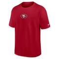 Nike San Francisco 49ers Essential Short Sleeve T-Shirt-Red product image 1, provided for visual reference and product