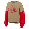 Nike Women San Francisco 49ERS Rewind Oversize Cropped Hoodie product image 1, provided for visual reference and product