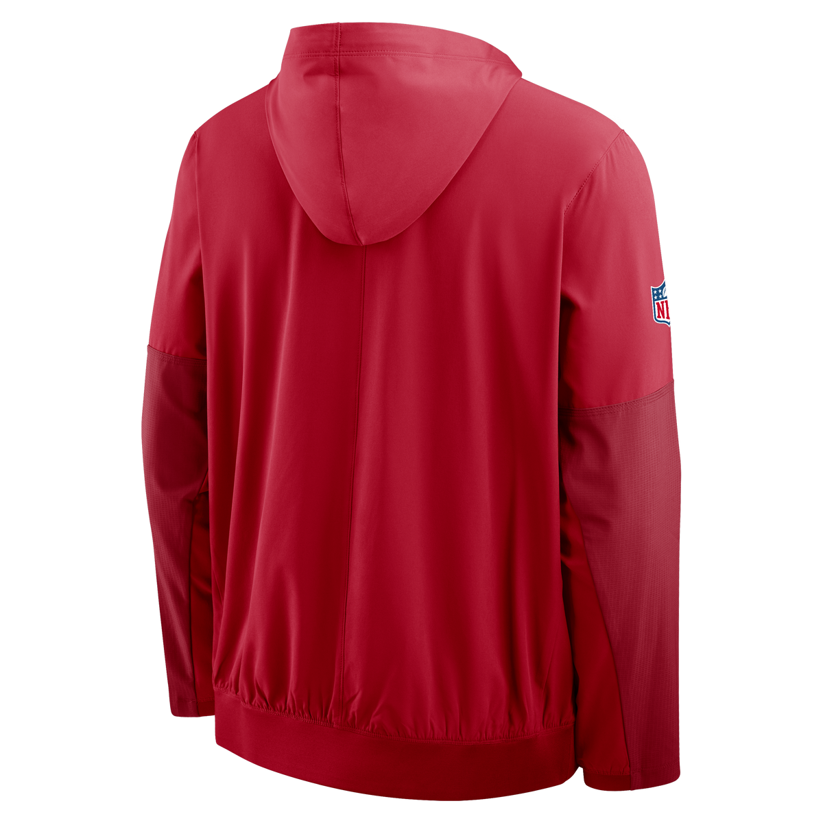 Nike San Francisco 49ers On-Field Anorak Hoodie- Red product image 2, provided for visual reference and product detail review