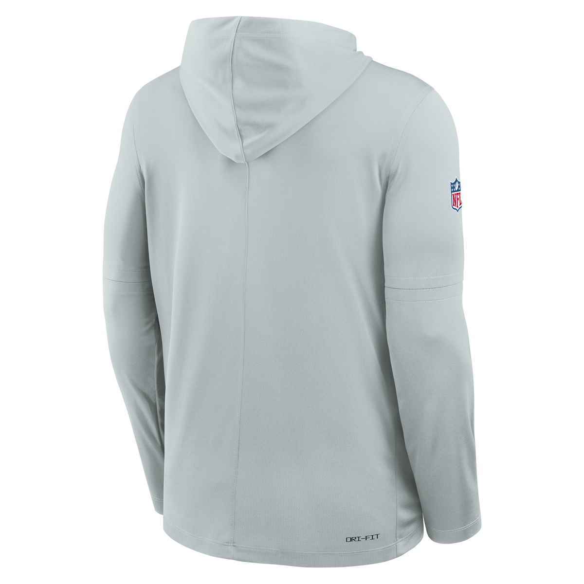 Nike Las Vegas Raiders Light Weight T-Shirt Hoodie-Gray product image 3, provided for visual reference and product detail