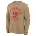 Nike Men San Francisco 49ers Rewind Long Sleeve T-Shirt product image 1, provided for visual reference and product detail