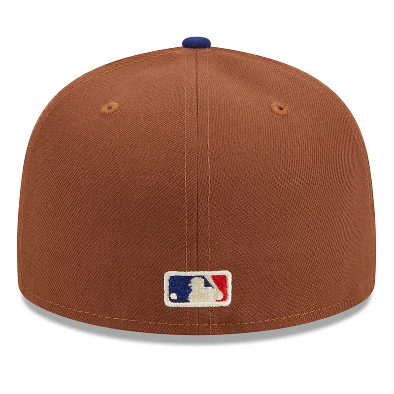 New Era Los Angeles Dodgers Harvest 40th Side Patch 59fifty Fitted Hat-Brown product image 3, provided for visual reference
