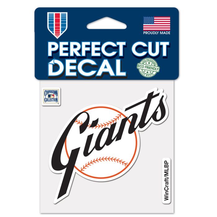 San Francisco Giants / Cooperstown Cooperstown Perfect Cut Color Decal 4" X 4" product image 1, provided for visual