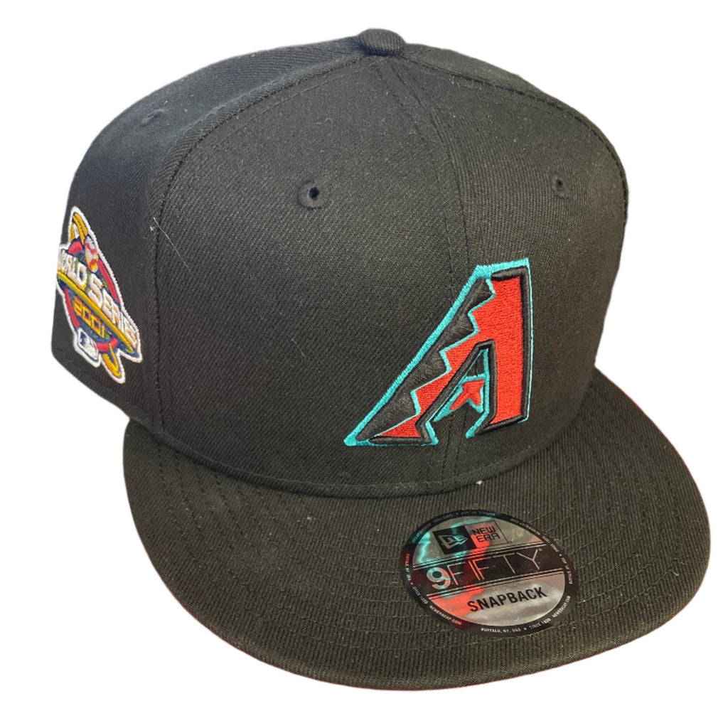 New Era Arizona Diamondbacks 2001 World Series Side Patch 9FIFTY Snapback-Black product image 2, provided for visual