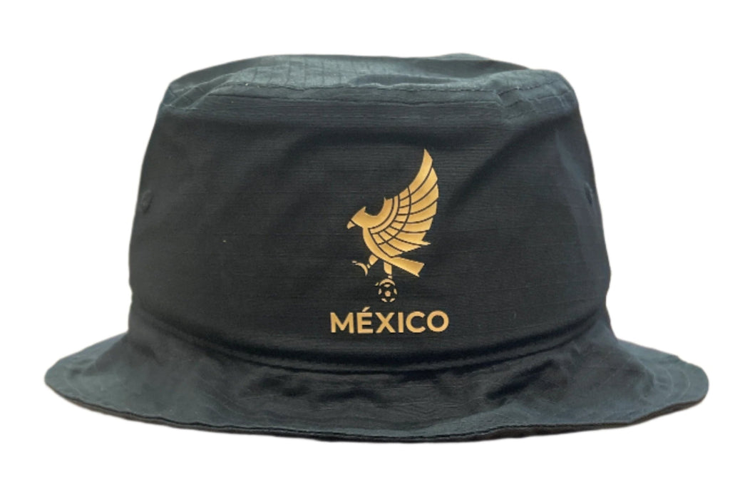 Adidas Mexico FMF Bucket Hat-Black/Gold product image 1, provided for visual reference and product detail review