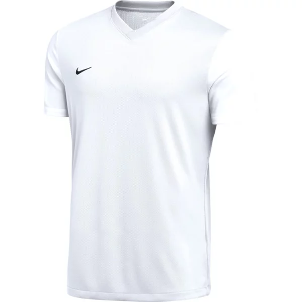 Nike Men Dri-Fit Short Sleeve Tiempo Premier II Jersey- White product image 1, provided for visual reference and product