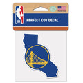 Golden State Warriors State Perfect Cut Color Decal 4" X 4" product image 1, provided for visual reference and product