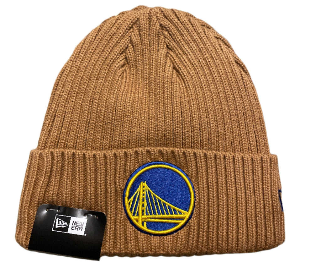 New Era Golden State Warriors Color Pack Cuffed Knit- Khaki product image 2, provided for visual reference and product