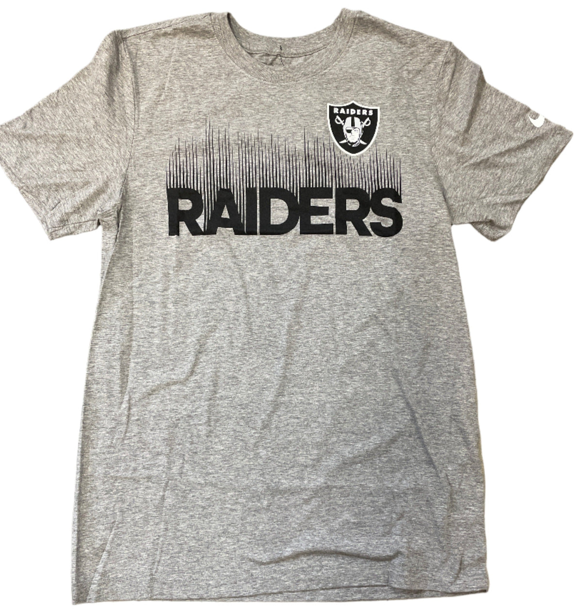 Nike Las Vegas Raiders Team Rise T-Shirt product image 1, provided for visual reference and product detail review