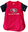 Nike Women San Francisco 49ers T-shirt product image 1, provided for visual reference and product detail review