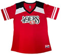 New Era Women San Francisco 49ers T-Shirt product image 1, provided for visual reference and product detail review