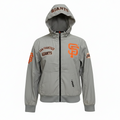 Pro Standard Men San Francisco Giants Hybrid Woven Jacket-Gray product image 1, provided for visual reference and product