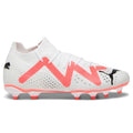 Puma Men Future Match FG/AG-White-Black-Fire Orchid product image 1, provided for visual reference and product detail review