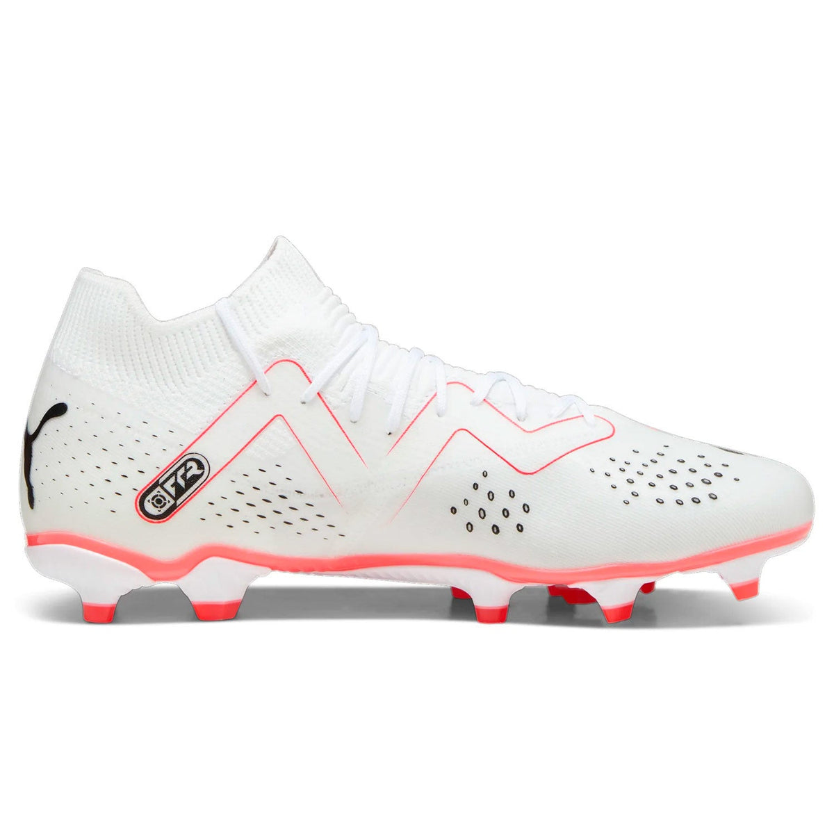 Puma Men Future Match FG/AG-White-Black-Fire Orchid product image 2, provided for visual reference and product detail review