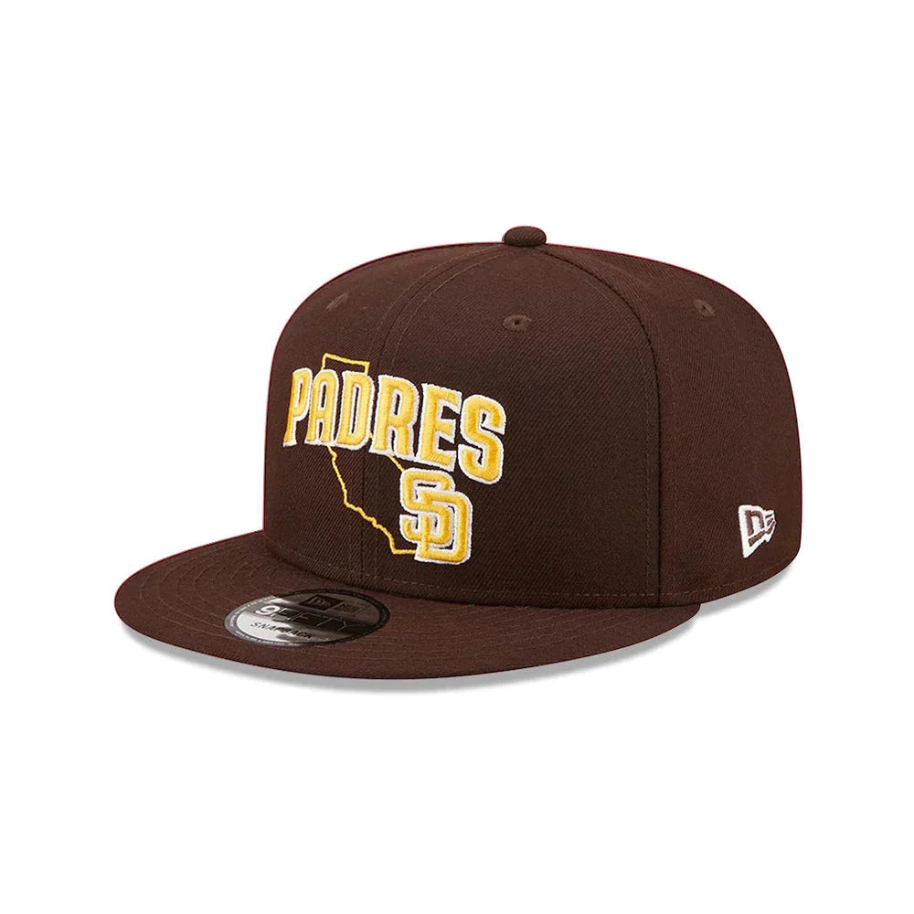 New Era San Diego Padres State Logo 9FIFTY Snapback Hat product image 3, provided for visual reference and product detail