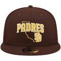 New Era San Diego Padres State Logo 9FIFTY Snapback Hat product image 1, provided for visual reference and product detail