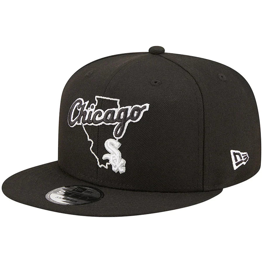 New Era Chicago White Sox State Logo 9FIFTY Snapback Hat product image 2, provided for visual reference and product detail
