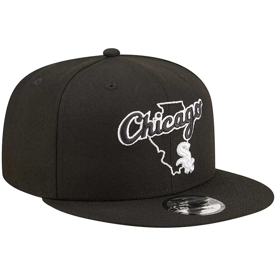 New Era Chicago White Sox State Logo 9FIFTY Snapback Hat product image 3, provided for visual reference and product detail