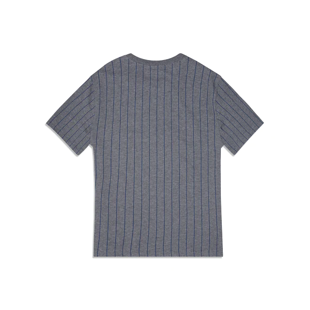 New Era Los Angeles Dodgers Striped Gray T-Shirt-Grey product image 2, provided for visual reference and product detail