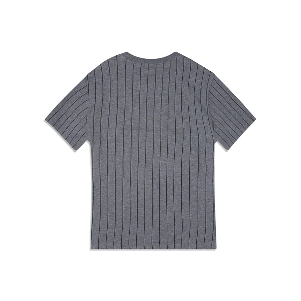 New Era Oakland Athletics Striped Gray T-Shirt-Grey product image 2, provided for visual reference and product detail review
