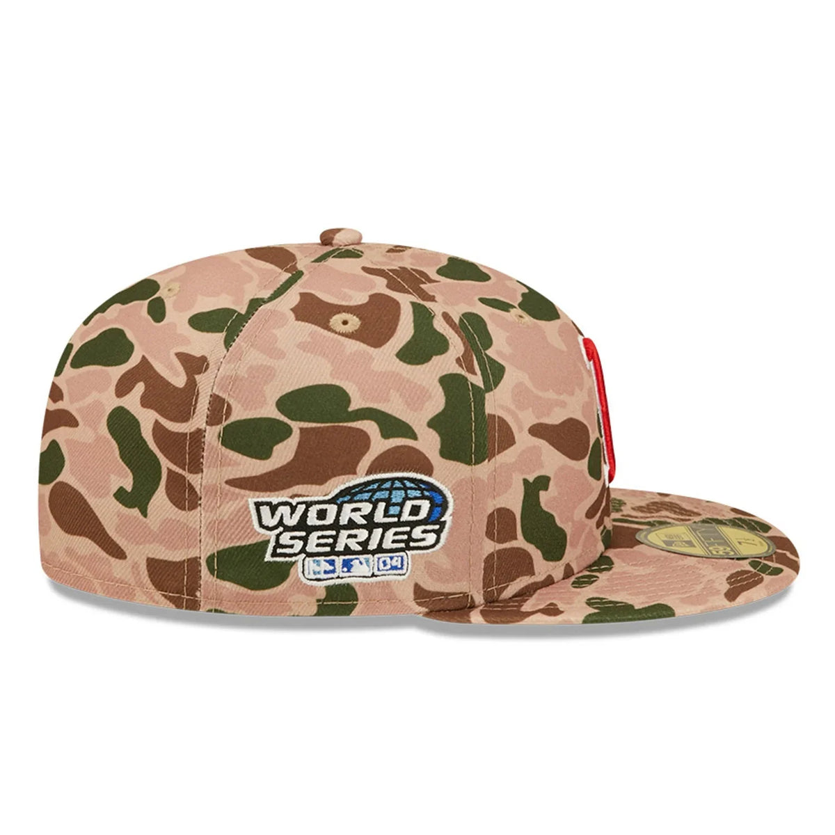 New Era Boston Red Sox 2004 World Series Side Patch Duck Camo 59FIFTY Fitted Hat product image 3, provided for visual