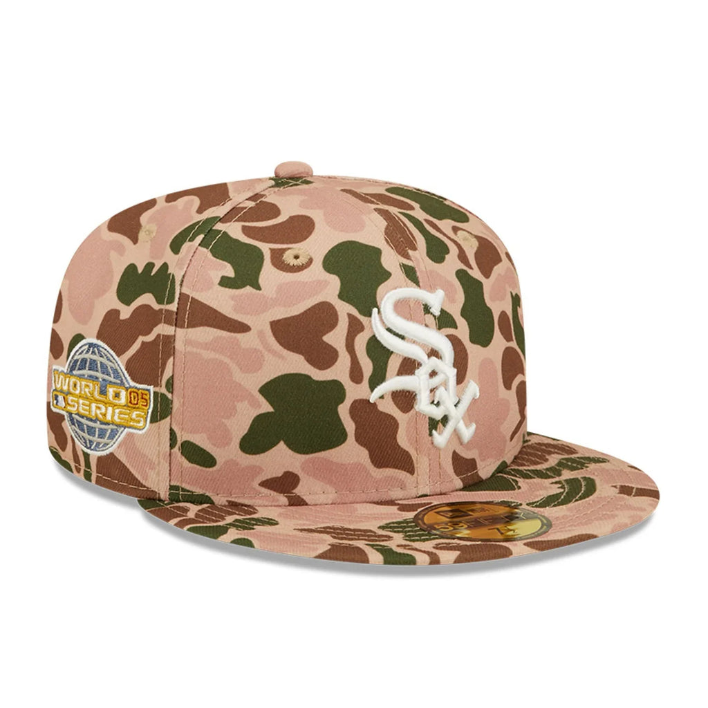 New Era Chicago White Sox 2005 World Series Side Patch Duck Camo 59FIFTY Fitted Hat product image 1, provided for visual