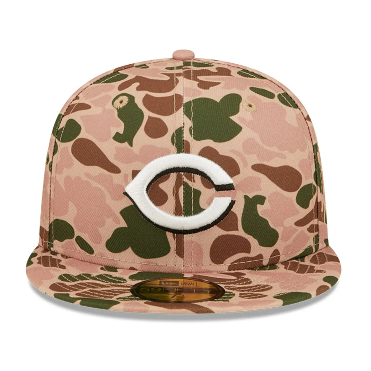 New Era Cincinnati Reds 1990 World Series Side Patch Duck Camo 59FIFTY Fitted Hat product image 2, provided for visual
