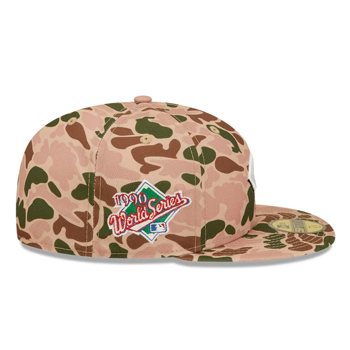 New Era Cincinnati Reds 1990 World Series Side Patch Duck Camo 59FIFTY Fitted Hat product image 3, provided for visual