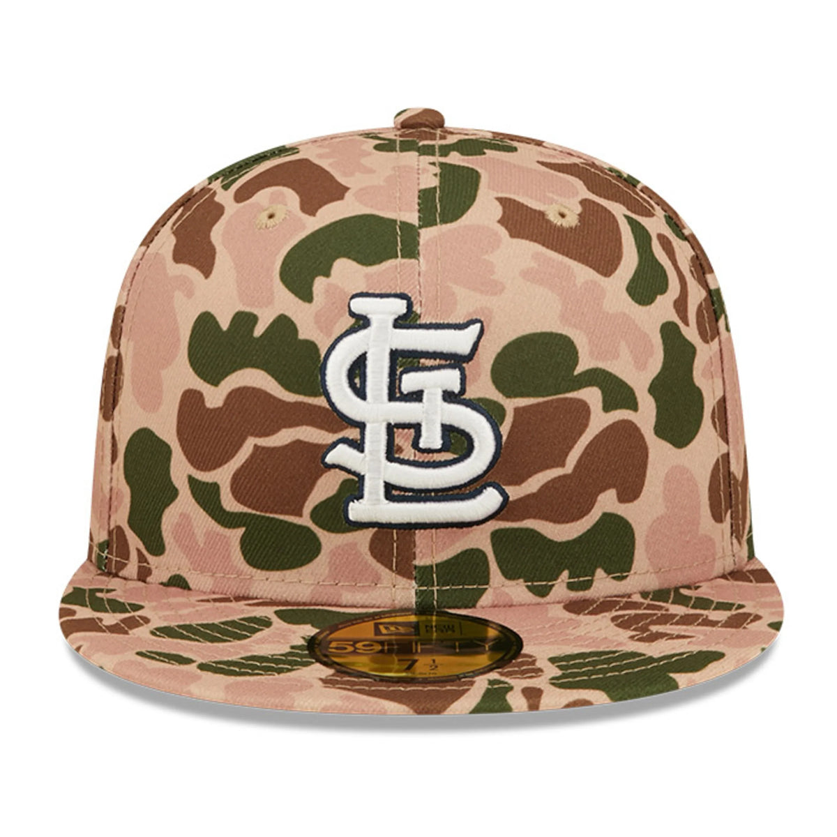 New Era St Louis Cardinals 2011 World Series Side Patch Duck Camo 59FIFTY Fitted Hat product image 2, provided for visual