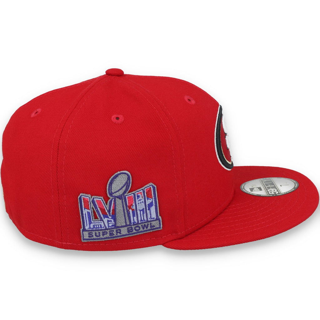 New Era San Francisco 49ers Super Bowl LVIII Side Patch 59FIFTY Fitted Hat-Red product image 5, provided for visual