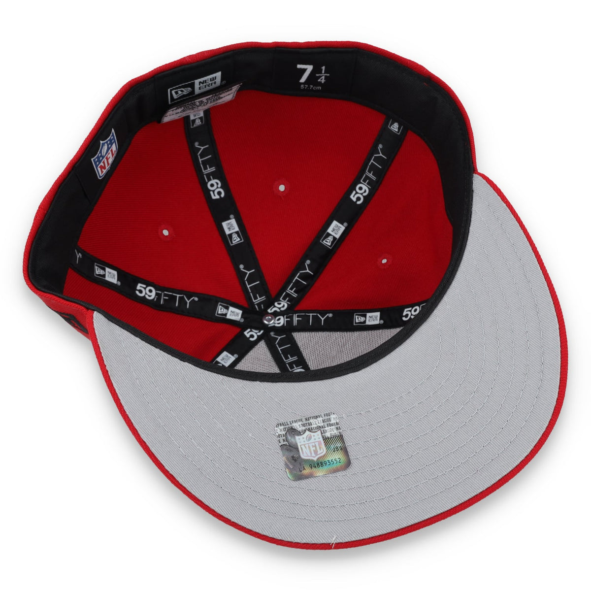 New Era San Francisco 49ers Super Bowl LVIII Side Patch 59FIFTY Fitted Hat-Red product image 7, provided for visual