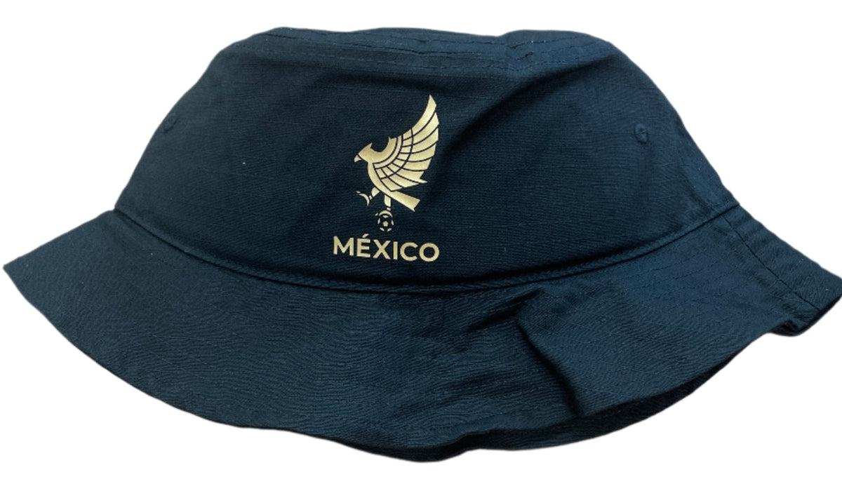 Adidas Mexico FMF Bucket Hat-Black/Gold product image 2, provided for visual reference and product detail review
