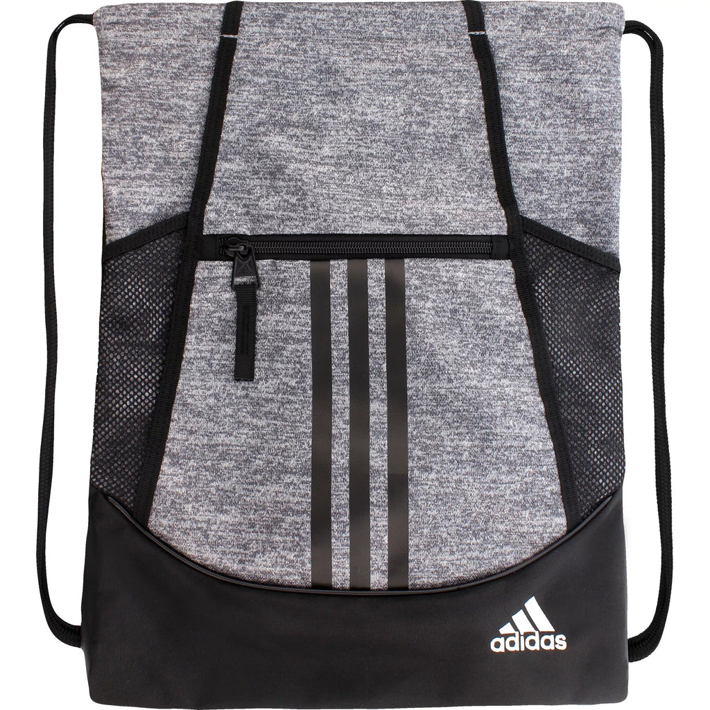 Adidas Alliance II Sackpack - Grey/Black product image 1, provided for visual reference and product detail review