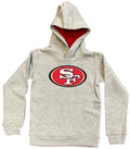 Youth San Francisco 49ers Prime Pro Hoodie- Grey product image 1, provided for visual reference and product detail review